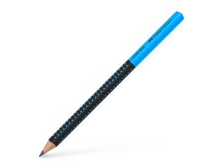 FABER-CASTELL Crayon graphite Jumbo GRIP TWO TONE, bleu