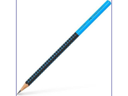 FABER-CASTELL Crayon graphite GRIP 2001 TWO TONE, bleu
