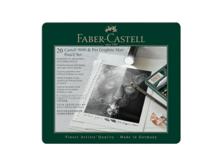FABER-CASTELL PITT GRAPHITE Set MATT & CASTELL 9000