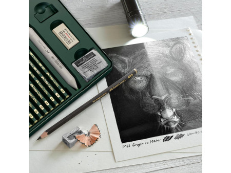 FABER-CASTELL PITT GRAPHITE Set MATT & CASTELL 9000