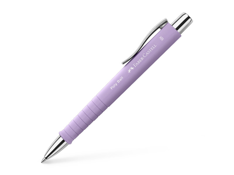 FABER-CASTELL Stylo-bille rétractable POLY BALL XB, lilas