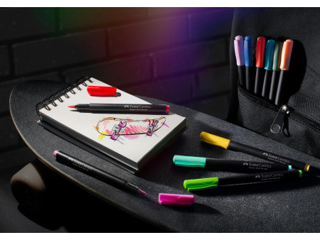 FABER-CASTELL Feutre Black Edition, étui de 20