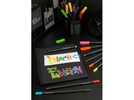 FABER-CASTELL Feutre Black Edition, étui de 20
