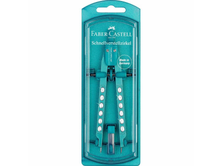FABER-CASTELL Compas à réglage rapide FACTORY SPARKLE