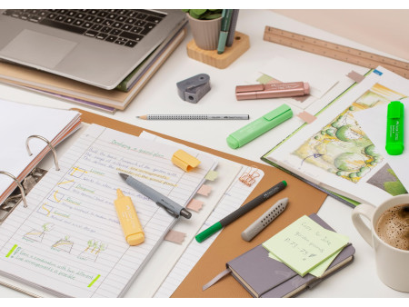 FABER-CASTELL Surligneur TEXTLINER 1546 NEON, étui de 4
