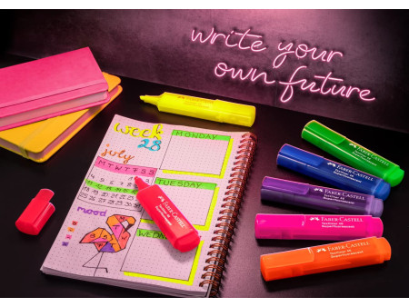 FABER-CASTELL Surligneur TEXTLINER 1546 NEON, étui de 8