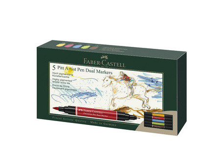 FABER-CASTELL Feutre PITT artist pen Dual Marker, étui de 20