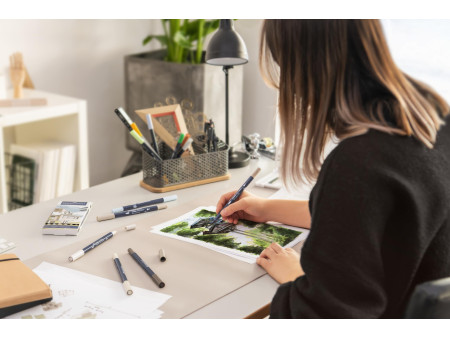 FABER-CASTELL Marqueur Sketch GOLDFABER, étui de 12