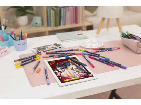 FABER-CASTELL Marqueur Sketch GOLDFABER, étui de 6 Manga