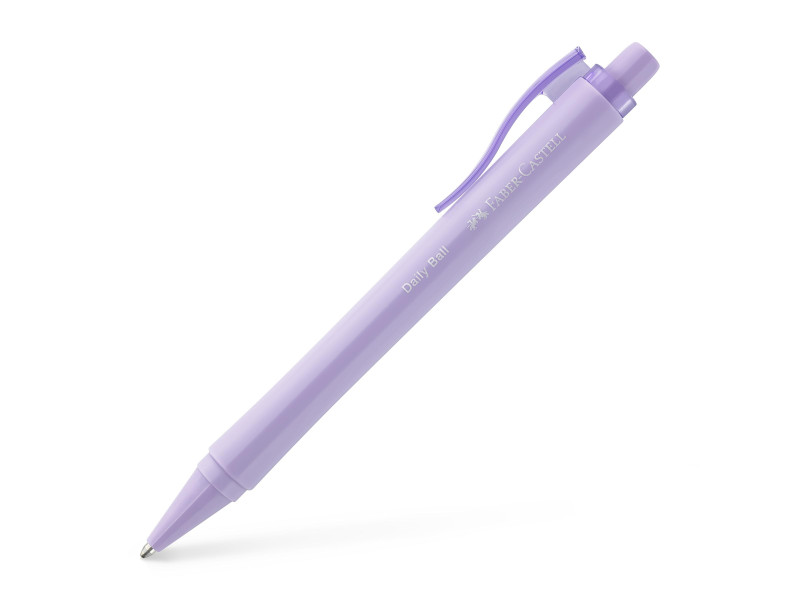 FABER-CASTELL Stylo à bille rétractable DAILY BALL, lilas
