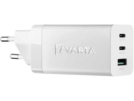 VARTA Adaptateur USB High Speed Charger, 65 W, blanc