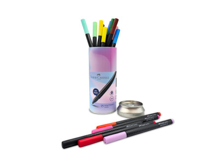 FABER-CASTELL Feutre fin GRIP FINEPEN, boîte de 15