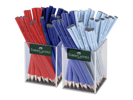 FABER-CASTELL Crayon de papier Jumbo GRIP, 2 pots