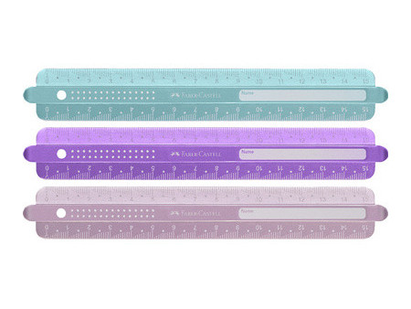 FABER-CASTELL Règle SPARKLE, 150 mm, assorti