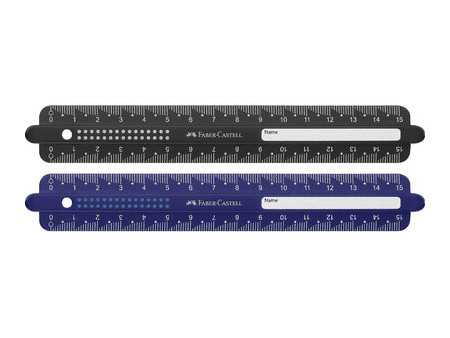 FABER-CASTELL Règle DOTS, 150 mm, assorti