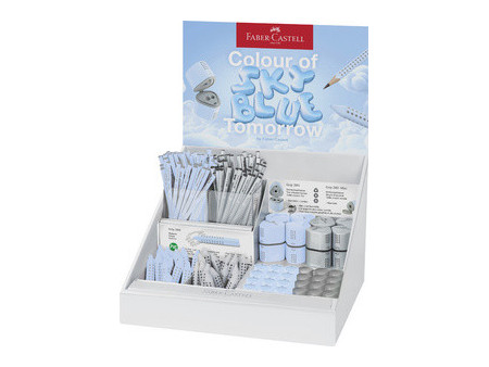 FABER-CASTELL Présentoir familial GRIP 2001 bleu ciel/argent