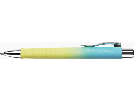 FABER-CASTELL Stylo à bille POLY BALL, jaune / bleu