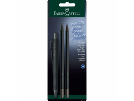 FABER-CASTELL Set d'écriture POLY BALL URBAN, noir