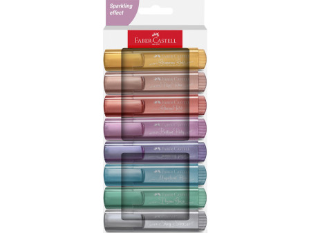 FABER-CASTELL Surligneur TEXTLINER 46 METALLIC, étui de 8