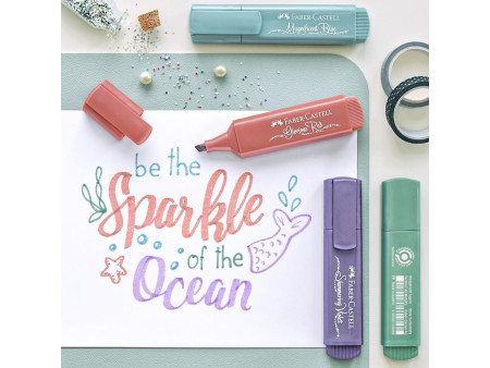 FABER-CASTELL Surligneur TEXTLINER 46 METALLIC, étui de 8