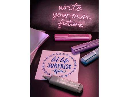 FABER-CASTELL Surligneur TEXTLINER 46 METALLIC, étui de 8