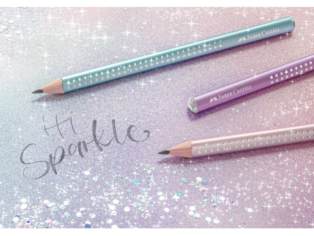 FABER-CASTELL Kit d'écriture GRIP SPARKLE, vert menthe