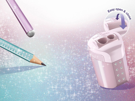 FABER-CASTELL Kit d'écriture GRIP SPARKLE, rosé