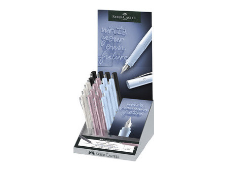 FABER-CASTELL Stylo plume GRIP 2010 M, en présentoir