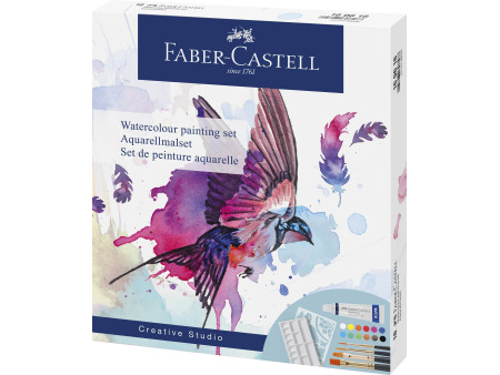 FABER-CASTELL Kit d'aquarelle, 18 pièces