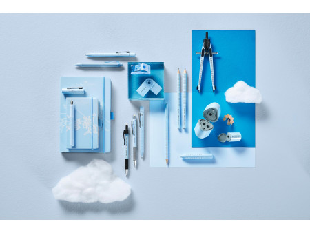 FABER-CASTELL Set d'écriture GRIP 2010 Harmony, bleu ciel