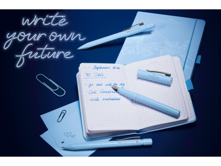 FABER-CASTELL Set d'écriture GRIP 2010 Harmony, bleu ciel