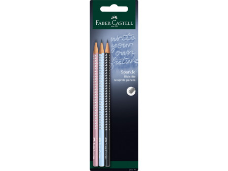 FABER-CASTELL Kit d'écriture GRIP SPARKLE Harmony, blister