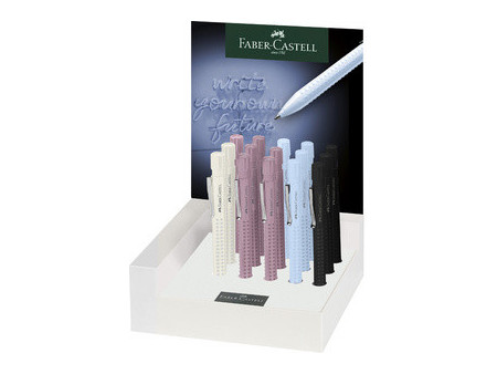 FABER-CASTELL Stylo-bille rétractable GRIP 2010, présentoir