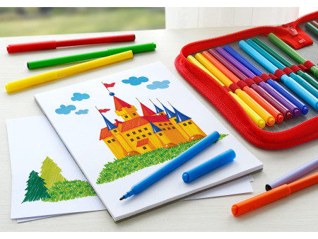 FABER-CASTELL Feutre CASTLE, étui carton de 36