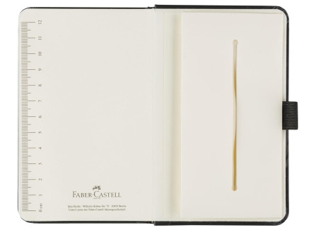 FABER-CASTELL Carnet, A6, quadrillé, noir