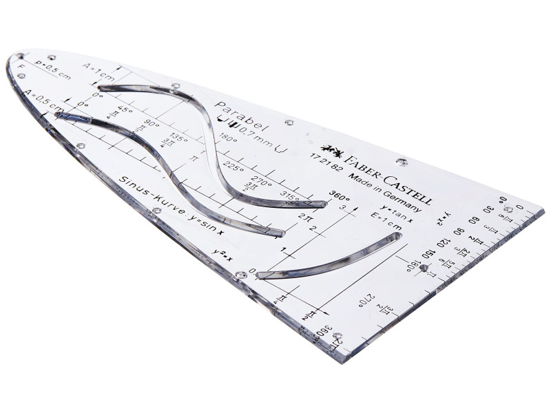 FABER-CASTELL Parabole, transparent, plastique