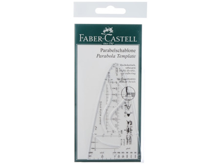 FABER-CASTELL Parabole, transparent, plastique