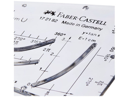 FABER-CASTELL Parabole, transparent, plastique