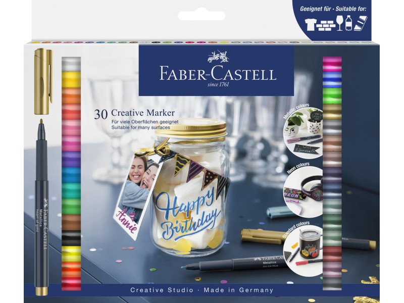 FABER-CASTELL Creative Marker, étui de 30