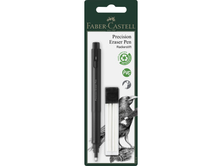 FABER-CASTELL Stylo-gomme PRECISION ERASER PEN, blister