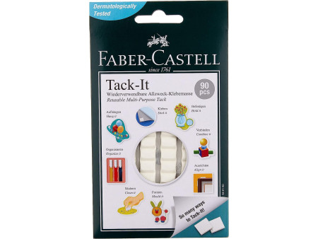 FABER-CASTELL Pastille adhésive Tack-It, enlevable, blanc