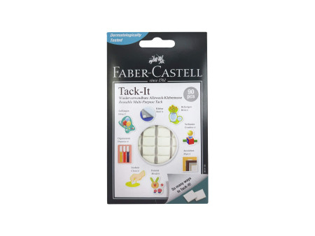 FABER-CASTELL Pastille adhésive Tack-It, enlevable, blanc