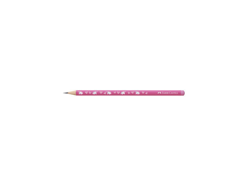 FABER-CASTELL Crayon de papier Licorne, HB, rose
