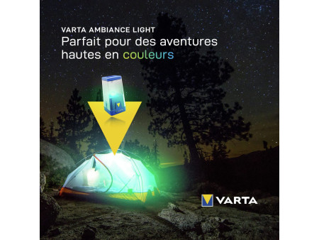 VARTA Lampe de camping 'Outdoor Ambiance Lantern L20', bleu