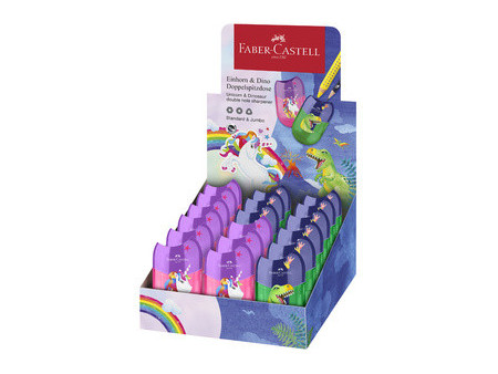 FABER-CASTELL Taille-crayon 'Dino/Licorne', en présentoir