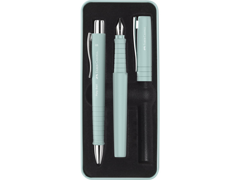 FABER-CASTELL Set de stylos POLY BALL/PEN, caribic blue