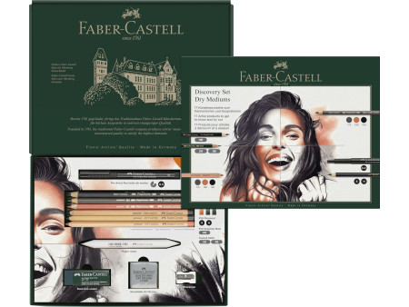 FABER-CASTELL Kit d'artiste Discovery, 17 pièces