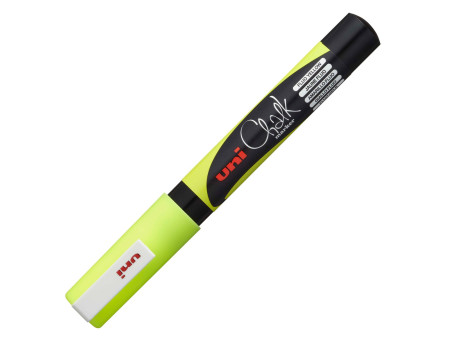 uni-ball Marqueur craie Chalk marker PWE3MS, jaune fluo
