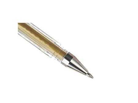 uni-ball Stylo roller encre gel SIGNO Métal UM120NM, or