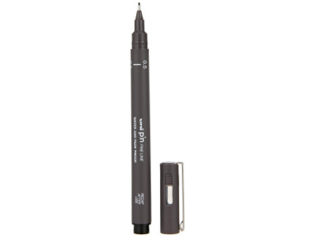 uni-ball Feutre technique PIN 05200 GF, gris foncé